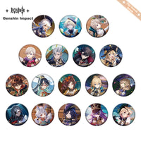 [Official Genshin Impact] Character Badge –  2.28inches(58mm) – Furina & Kaedehara Kazuha – Genshin Themed Series
