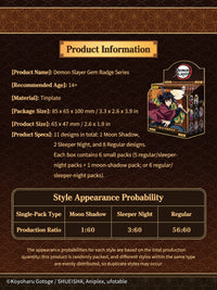 Officially Licensed Demon Slayer Gem Badge Series