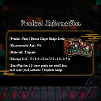 Officially Licensed Demon Slayer Kayou Tinplate Badge Pack