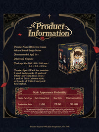Officially Licensed Detective Conan Rose Manor Badge Series