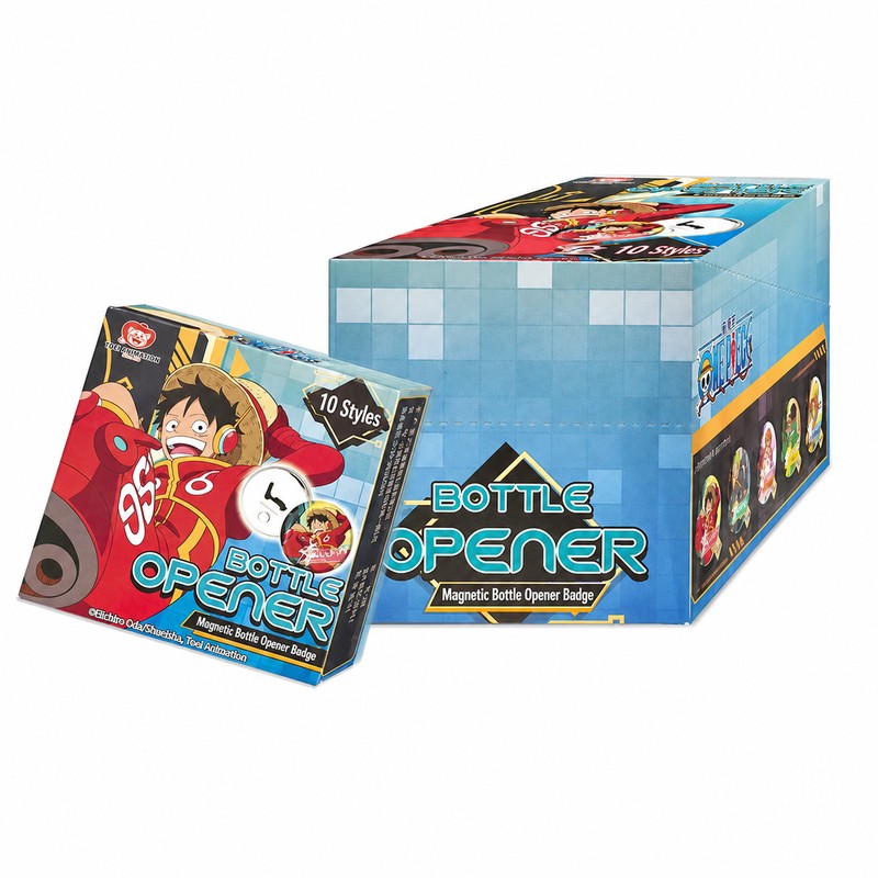 One Piece Magnetic Bottle Opener Badge Blind Box