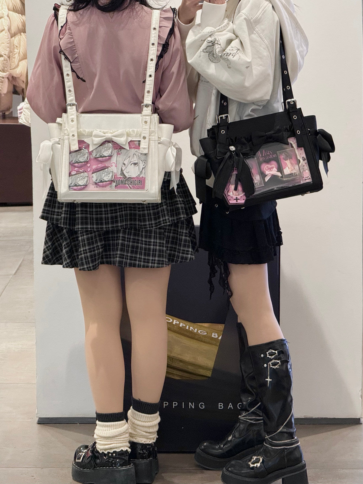 Sweet Dream Satin Ita Backpack with Detachable Bow