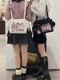 Sweet Dream Satin Ita Backpack with Detachable Bow