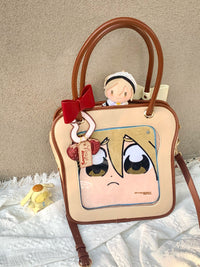Morning Glory Toast Ita Bag with Detachable Bow