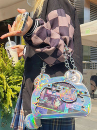 Morning Glory Cute Bear Paw Ita Crossbody Bag