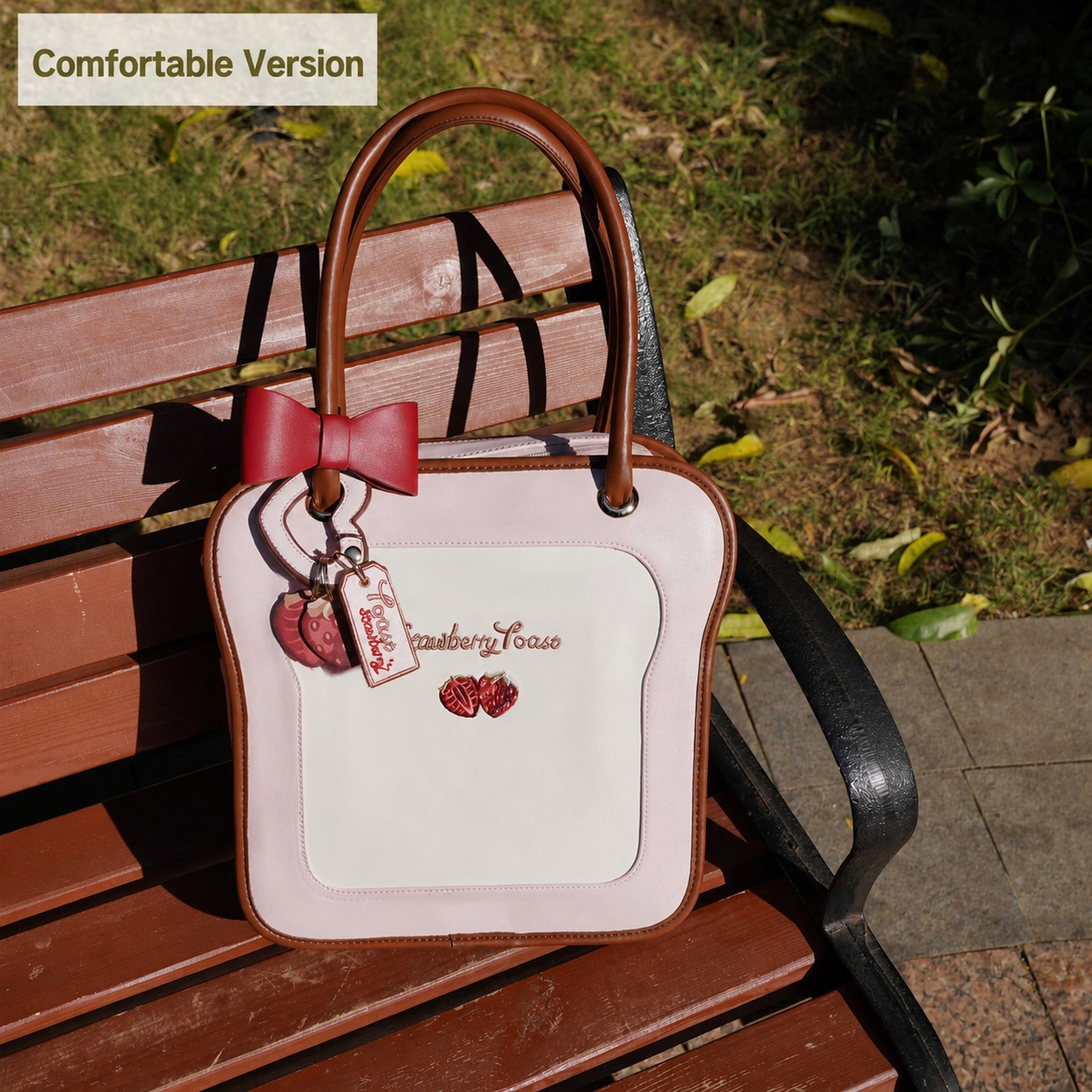 Morning Glory Toast Ita Bag with Detachable Bow