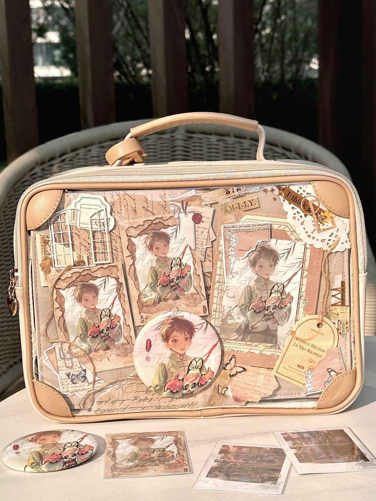 Morning Glory Cute Journey Retro Ita Crossbody Bag
