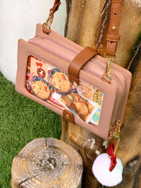 Morning Glory Bow Ita Crossbody Bag in PU Leather