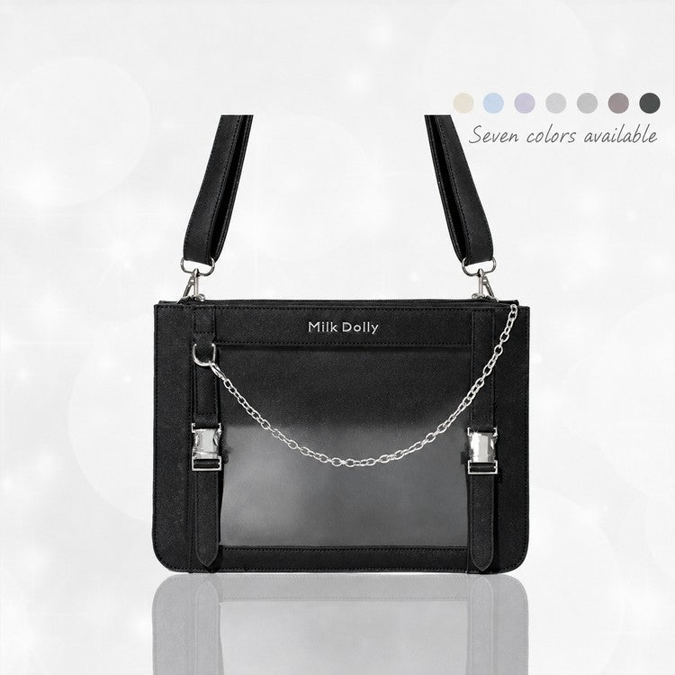 FuyuuNeko Hard Shell Crossbody Ita Bag for Everyday Carry