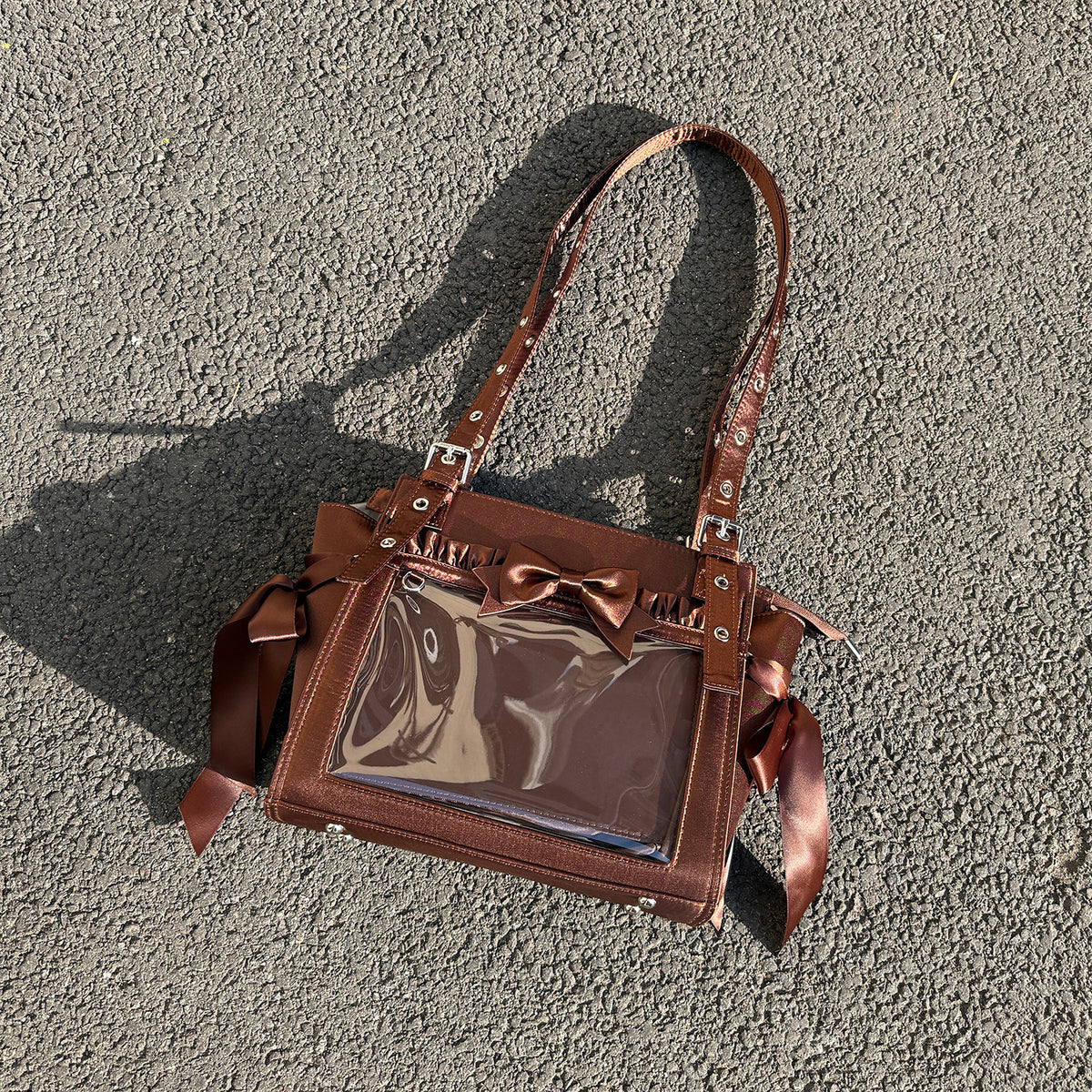 Sweet Dream Satin Ita Backpack with Detachable Bow