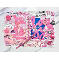 (Custom size) Summer Ribbon Itabag Display Insert — Original Handmade Ita Board
