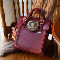 Morning Glory Cute Retro Gold Foil Convertible Ita Bag