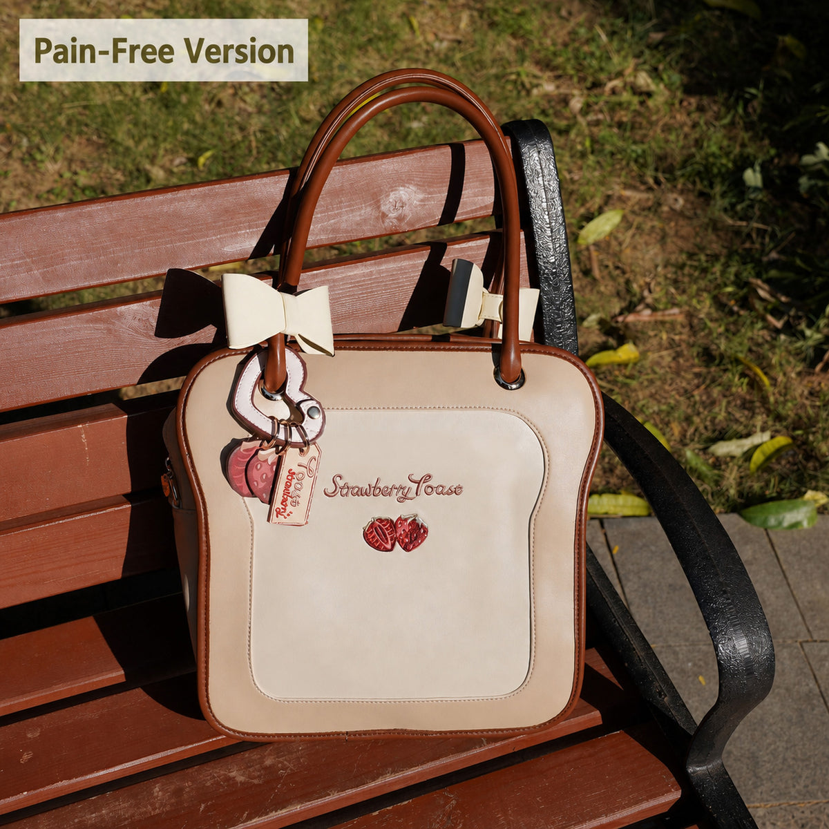 Morning Glory Toast Ita Bag with Detachable Bow