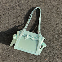 Sweet Dream Satin Ita Backpack with Detachable Bow