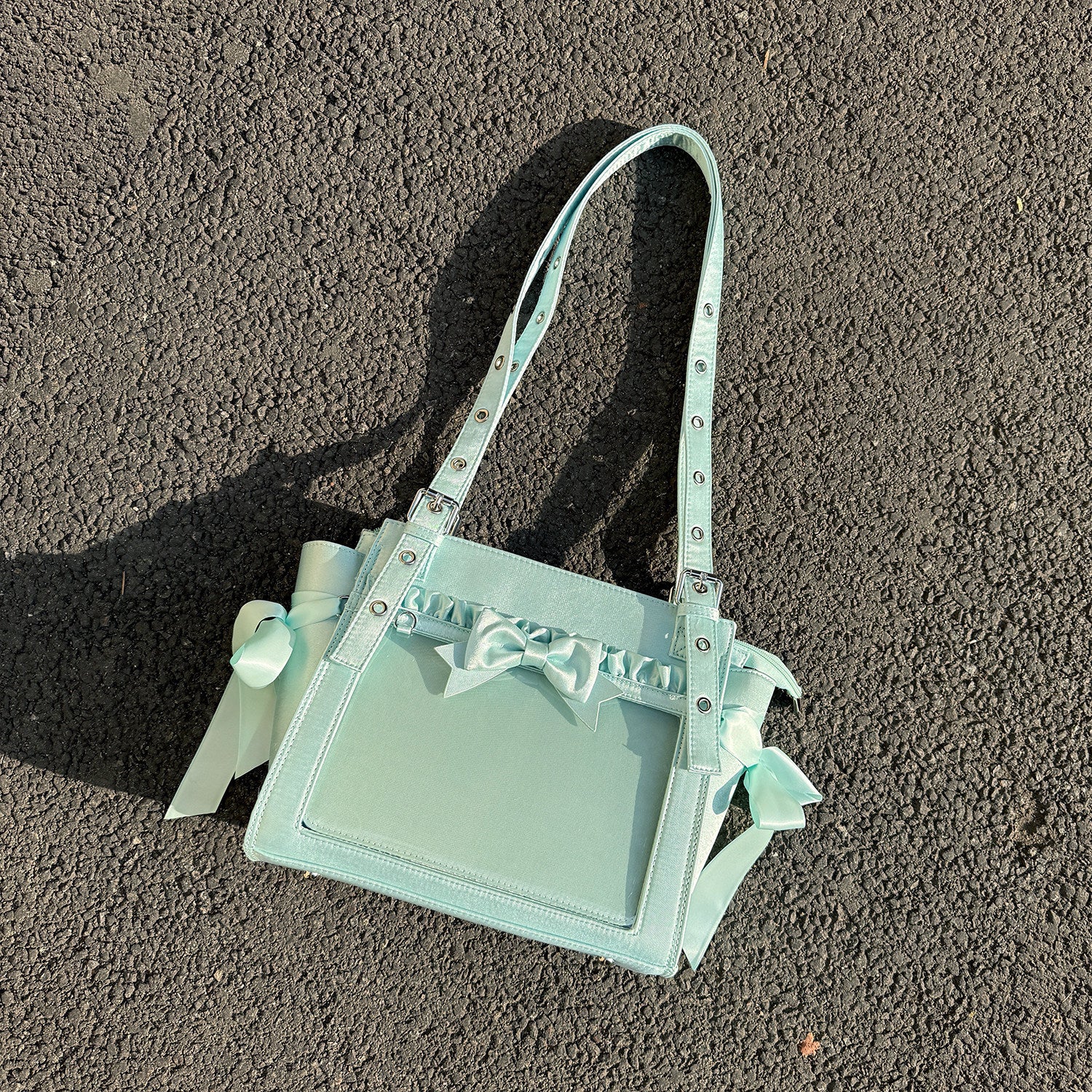 Sweet Dream Satin Ita Backpack with Detachable Bow