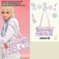 LOLA DESIGN Y2K Crescent Ita Shoulder Bag with Charm