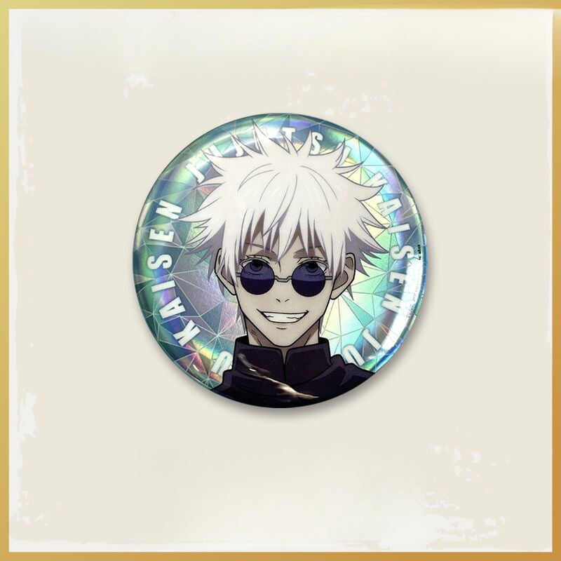 Official Licensed Jujutsu Kaisen Season 2 Holographic Double Flash Badge - 2.95 inches (75mm)