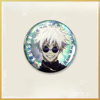Official Licensed Jujutsu Kaisen Season 2 Holographic Double Flash Badge - 2.95 inches (75mm)