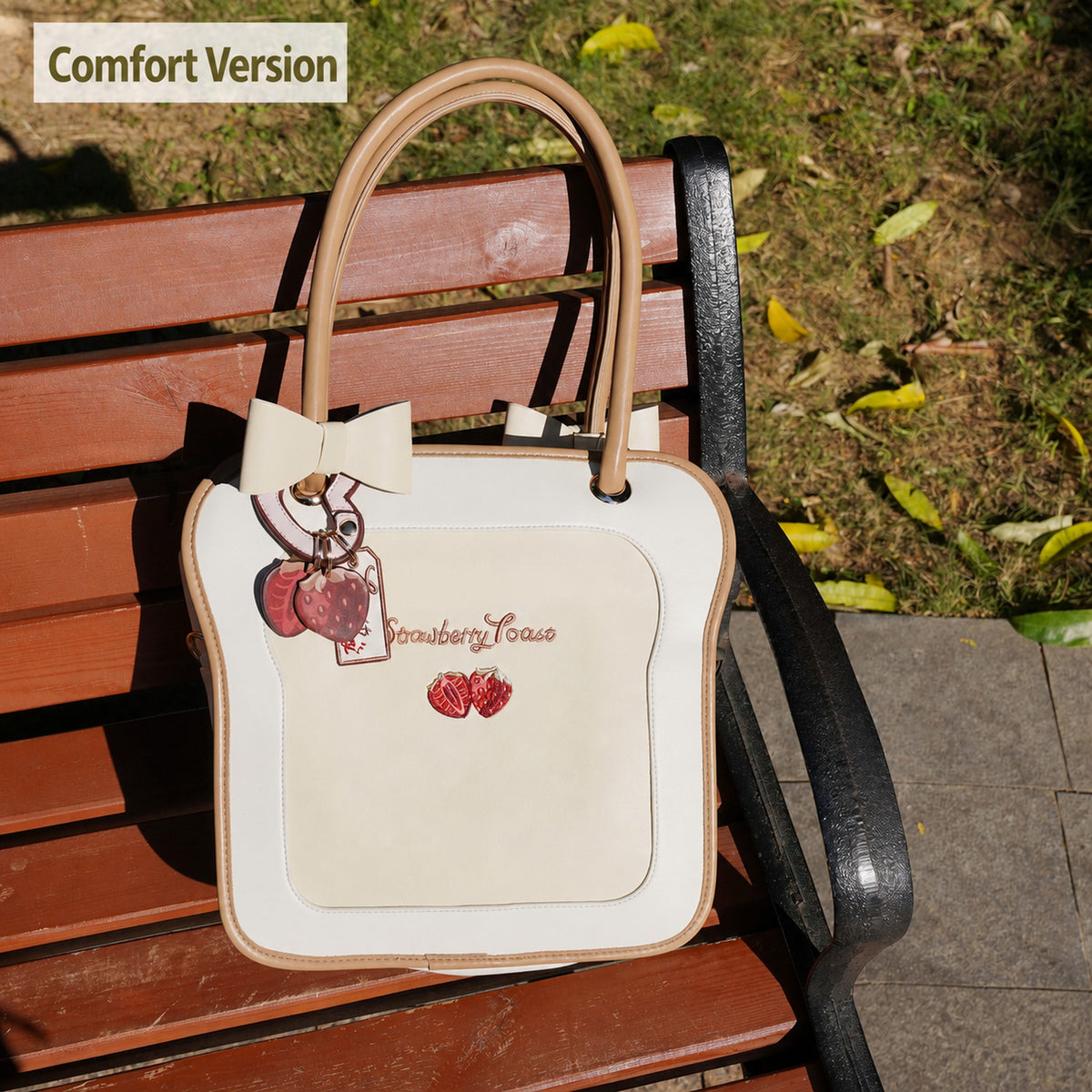 Morning Glory Toast Ita Bag with Detachable Bow