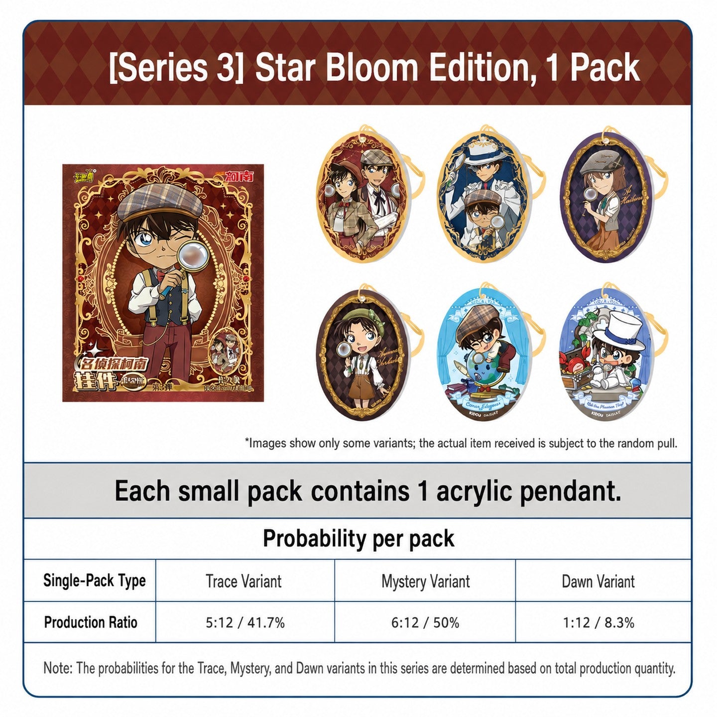 Officially Licensed Detective Conan Acrylic Charm (5 x 7 cm / 2 x 2.8 in)