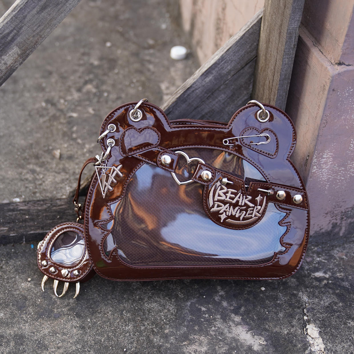 Morning Glory Cute Bear Paw Ita Crossbody Bag