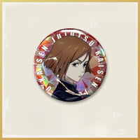 Official Licensed Jujutsu Kaisen Season 2 Holographic Double Flash Badge - 2.95 inches (75mm)