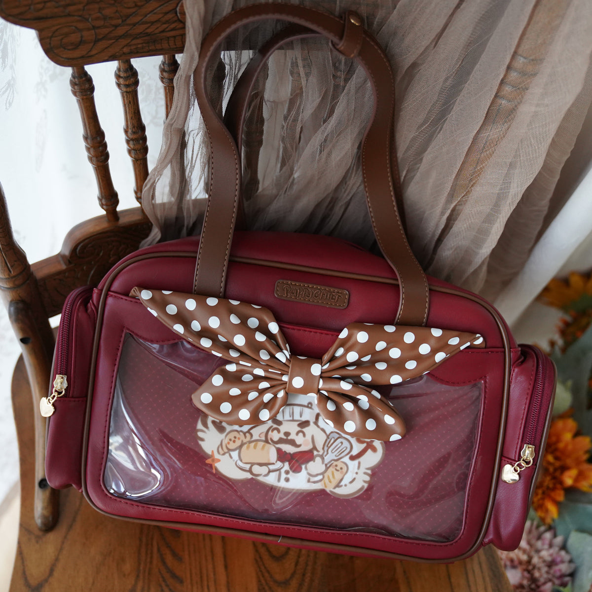 Morning Glory Chef Puppy Large Convertible Ita Bag
