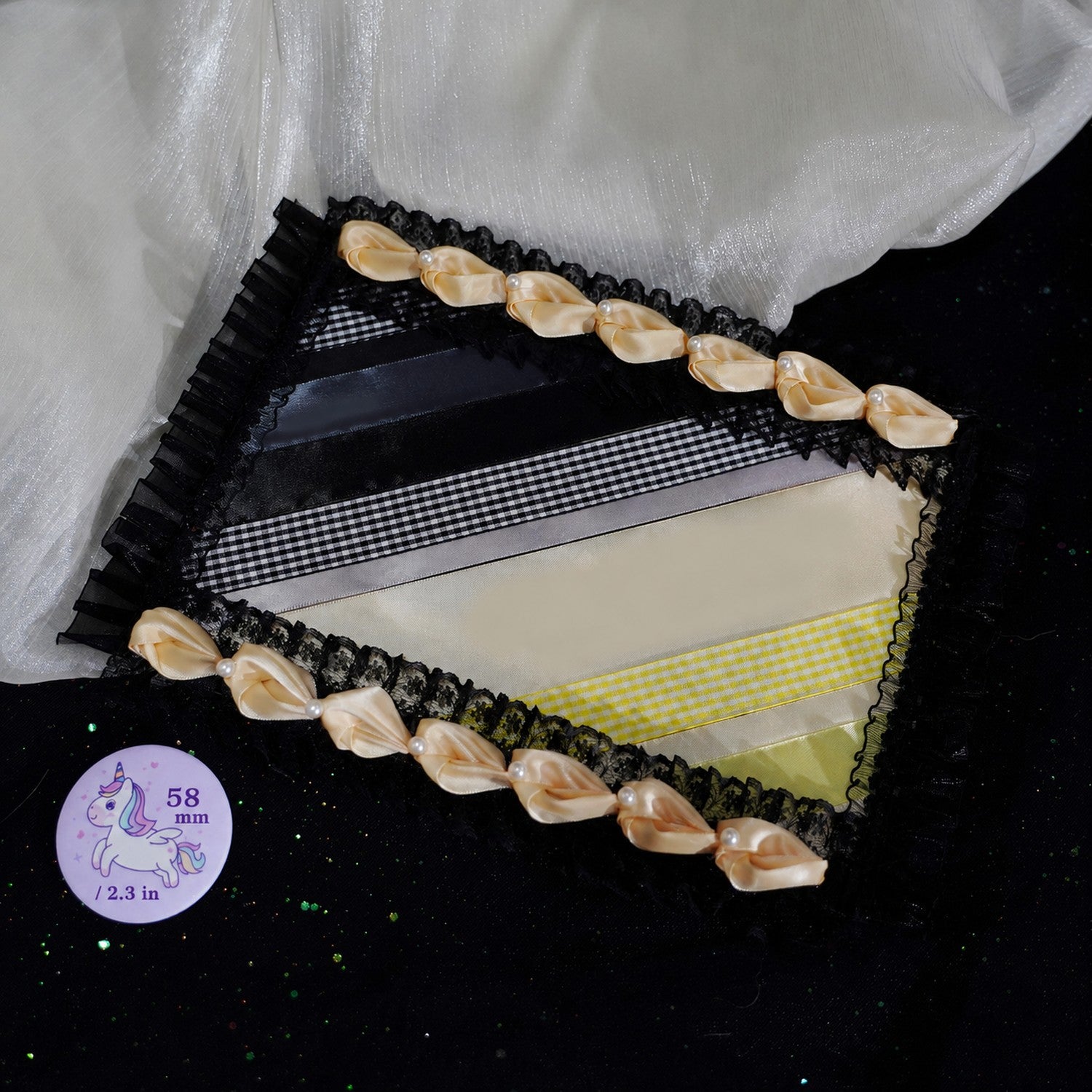 Handmade Cream Patchwork Ita Bag Board Decor