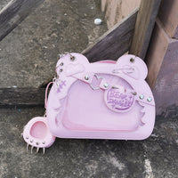 Morning Glory Cute Bear Paw Ita Crossbody Bag