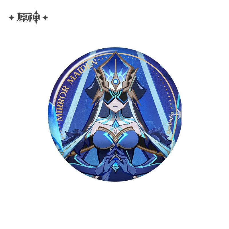 Lisenced Genshin Impact Genius Invokation TCG Tournament Series Tinplate Badge - 2.95 inches (75mm)