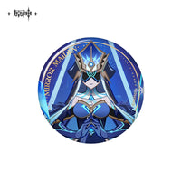 Lisenced Genshin Impact Genius Invokation TCG Tournament Series Tinplate Badge - 2.95 inches (75mm)