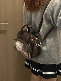 Stylish Brown-Tone Ita Backpack – Anime-Inspired Plushie Bag for Daily & Commuter Use