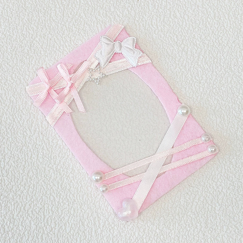 3-Inch Original Woven Solid Color Card Holder