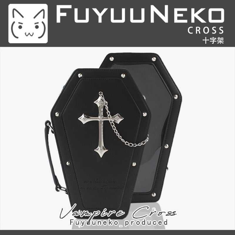 Floating cat, original coffin pain, small food intake, pain bag 20cm baby bag Lolita goth, crossbody, backpack.