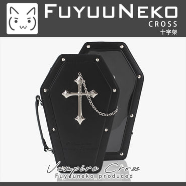 Floating cat, original coffin pain, small food intake, pain bag 20cm baby bag Lolita goth, crossbody, backpack.