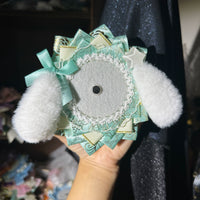 Handmade Cute Dog Badge Holder – Ita Bag Decoration Base for 2.28-2.95 inch (58mm-75mm) Badges