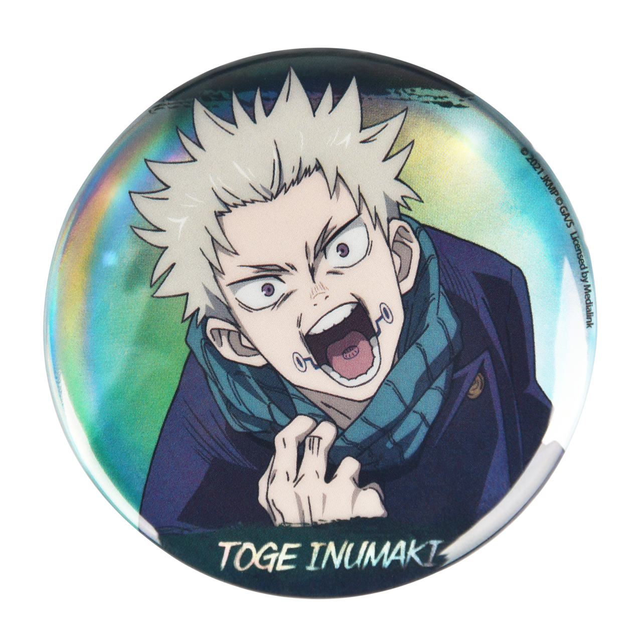 Licensed BOOMCOMIC Jujutsu Kaisen Holographic Badges-22.8inches（58mm）