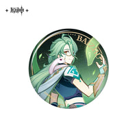Lisenced Genshin Impact Genius Invokation TCG Tournament Series Tinplate Badge - 2.95 inches (75mm)