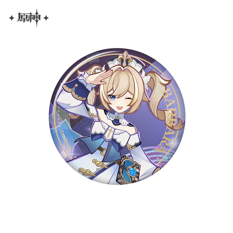 Lisenced Genshin Impact Genius Invokation TCG Tournament Series Tinplate Badge - 2.95 inches (75mm)