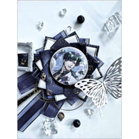 Handmade Blooming Flowers Badge Holder – Ita Bag Decoration Base for 2.28-2.95 inch (58mm-75mm) Badges