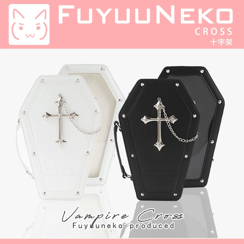 Floating cat, original coffin pain, small food intake, pain bag 20cm baby bag Lolita goth, crossbody, backpack.