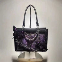Lolita Gothic Spider Web Dark Series Pain Bag Labyrinth Butterfly Girl Casual Shoulder Crossbody Tote Bag
