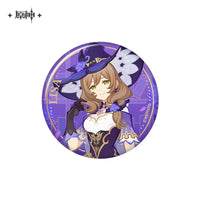 Lisenced Genshin Impact Genius Invokation TCG Tournament Series Tinplate Badge - 2.95 inches (75mm)