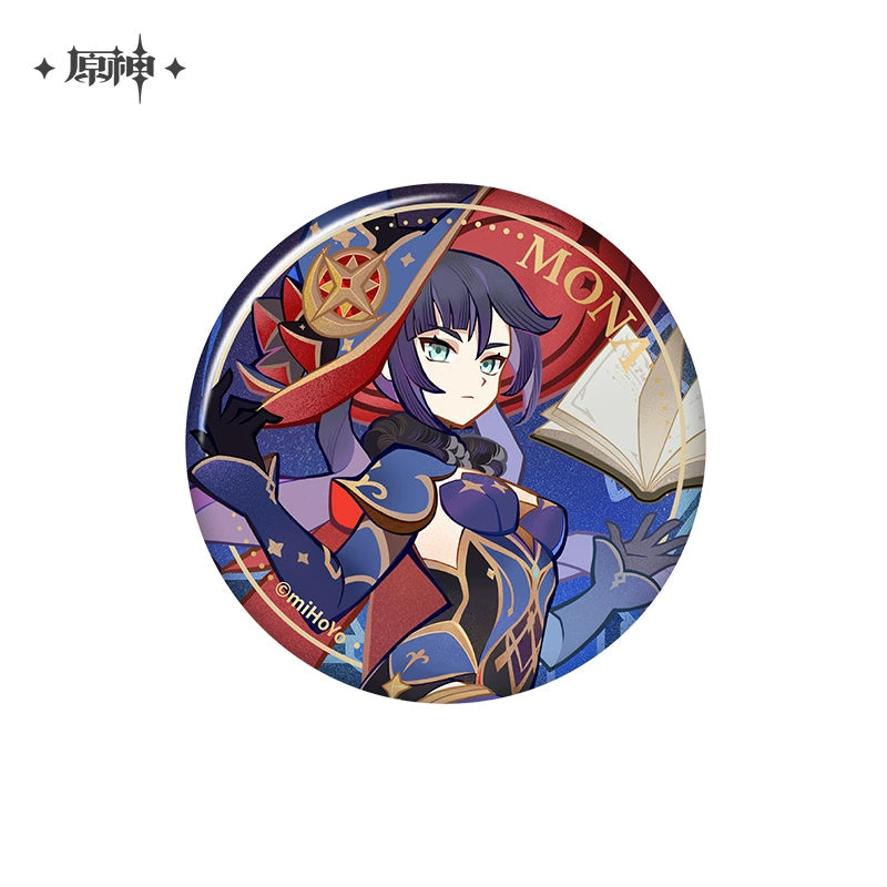 Lisenced Genshin Impact Genius Invokation TCG Tournament Series Tinplate Badge - 2.95 inches (75mm)