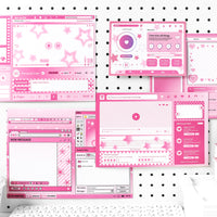 10 Sheets of Background Boards for Ita Bag - Windows Desktop Style