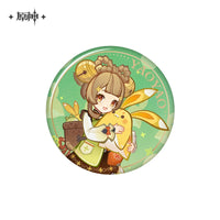 Lisenced Genshin Impact Genius Invokation TCG Tournament Series Tinplate Badge - 2.95 inches (75mm)