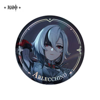 Lisenced Genshin Impact Character PV Series Tinplate Badge – 2.28inches(58mm) – Furina & Wanderer