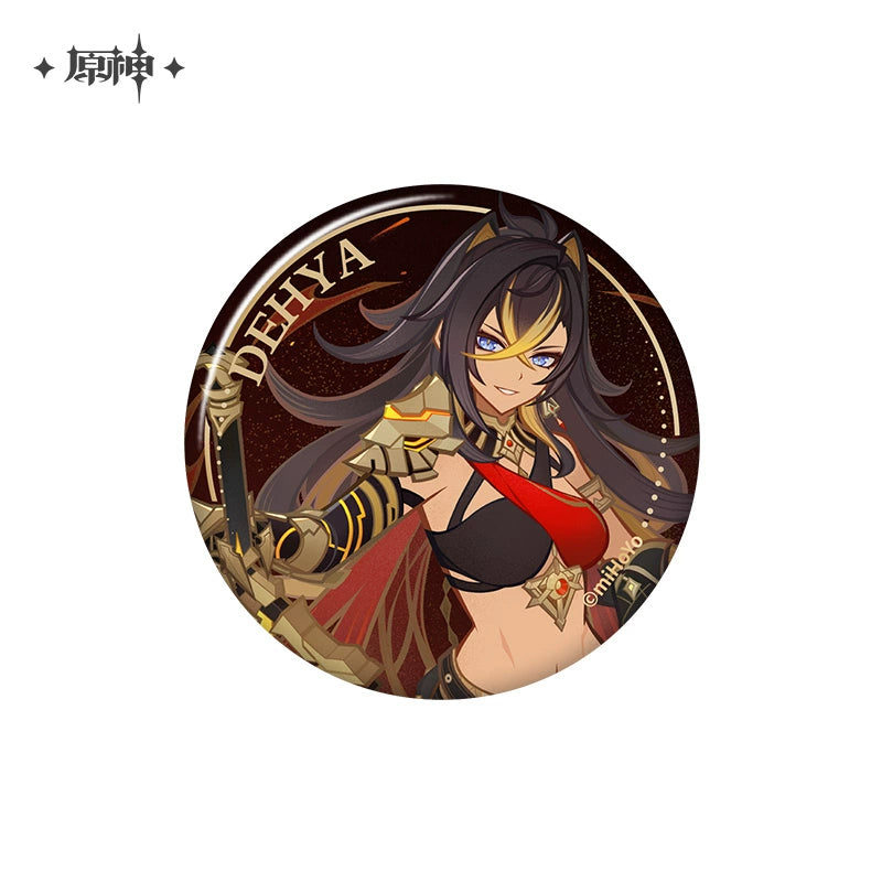 Lisenced Genshin Impact Genius Invokation TCG Tournament Series Tinplate Badge - 2.95 inches (75mm)