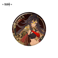 Lisenced Genshin Impact Genius Invokation TCG Tournament Series Tinplate Badge - 2.95 inches (75mm)