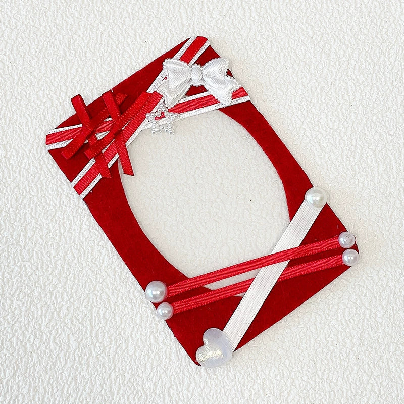 3-Inch Original Woven Solid Color Card Holder